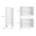 Ver imagem 2 de Cozinha Compacta Evidence 3 Peças (2 Armários + 1 Paneleiro) Cpt50 Branco/preto - Bertolini