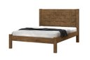 Ver imagem 2 de Cama Lai Casal com Cabeceira Trabalhada 100% Mdf com Estrado em Madeira Cor Jequitiba Ja