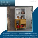 Ver imagem 2 de Kit Armário de Cozinha 4 Portas 2 Gavetas Lucca Chf Móveis Cinamomo com Branco Acetinado