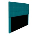 Ver imagem 1 de Cabeceira Estofada Manchester 160 Cm Queen Size Suede - Doce Sonho Móveis Cor Azul Turquesa
