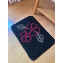 Ver imagem 2 de Tapete Porta ou Banheiro Floral 70x50cm Artesanal