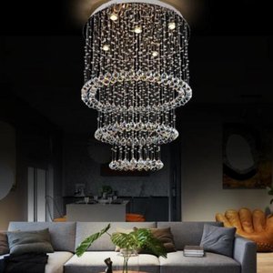 Lustre Cristal Sofisticado Alto Brilho Luxuoso Base Inox