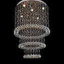 Ver imagem 2 de Lustre Cristal Sofisticado Alto Brilho Luxuoso Base Inox