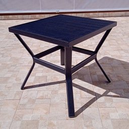 Mesa de Apoio com Tampo em Alumínio - Preta MÓVEIS E LAZER - 2