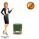 Ver imagem 4 de Puff Stella Suede Verde Base Madeira Castanho - D'Rossi DRossi