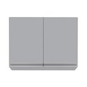 Ver imagem 6 de Armário de Cozinha Aéreo 80cm 2 Portas Califórnia Cinza Claro - Lumil