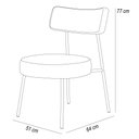 Ver imagem 5 de Kit 02 Poltronas Para Sala De Estar Londres L02 Facto Verde Musgo Couríssimo Whisky - Lyam Decorb