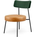 Ver imagem 3 de Kit 02 Poltronas Para Sala De Estar Londres L02 Facto Verde Musgo Couríssimo Whisky - Lyam Decorb
