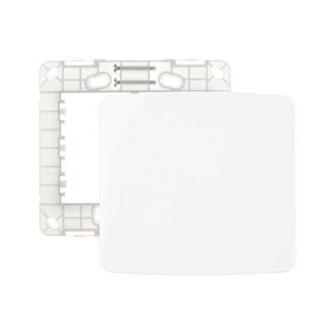 Placa Cega com Suporte Margirius B3 4x4 Branca