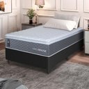 Ver imagem 1 de Conjunto Box Preto Argel Cinza Espuma D33 Solteiro 96x203x67 - King House