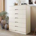 Ver imagem 1 de Cômoda para Quarto 6 Gavetas Sevilha Made Marcs Off White