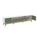 Ver imagem 3 de Rack Kappesberg 3 Portas Branco/verde 218cm