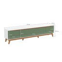 Ver imagem 5 de Rack Kappesberg 3 Portas Branco/verde 218cm