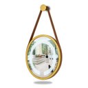 Ver mais imagens de Espelho Redondo Iluminado 40cm com Alça Touch 2 Leds com Alça Adnet Reduna