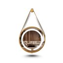 Ver imagem 2 de Espelho Redondo Iluminado 40cm com Alça Touch 2 Leds com Alça Adnet Reduna