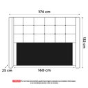 Ver imagem 3 de Cabeceira Cama Box Casal Queen Size Gioconda 160cm Com Frame Suede Cinza - Desk Design