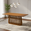 Ver imagem 2 de Mesa de Jantar Pitanga 180x90cm Madeira Tauari Tampo MDF e Laminado em Cinamomo