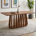 Ver imagem 2 de Mesa de Jantar 6 Lugares Tampo MDF 180X90 cm 21382 Cinamomo Natuem