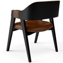 Ver imagem 7 de Kit 4 Cadeiras Sala de Jantar Estar Living Estofada Suran L02 Preto Couríssimo Marrom - Lyam Decor