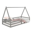 Ver imagem 5 de Cama Montessoriana Madeira Maciça Casa Estrado Sila Cinza Idimex