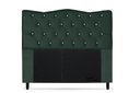 Ver imagem 1 de Cabeceira Dunas Solteirão Viúva 120cm com Strass Suede: Verde