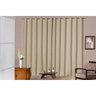 Cortina Corta Luz de Tecido Liso Solaris 4M x 2,50M Avelã para Varão de 3 Metros Simples - 3
