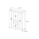 Ver imagem 3 de Guarda Roupa 8 Portas (2 C/ Espelho) e 2 Gavetas Munique Branco - Demóbile