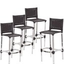 Ver imagem 3 de 4 Banquetas Madri em Alumínio para Edícula Cozinha Balcão Área Trama Original