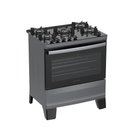 Ver imagem 2 de Fogão 5 Bocas Atlas Agile Up Glass Automático Mesa de Vidro Titanium Bivolt