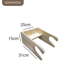 Suporte Bicicleta de Parede Horizontal Resistente Rustico - 5