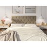 Cabeceira para Cama Queen Estofada 1.60M Belize Vianossa Café com Leite - 2