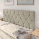 Ver imagem 5 de Cabeceira Para Cama Casal Estofada 1.40m Belize ViaNossa Areia