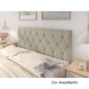 Ver imagem 1 de Cabeceira Para Cama Casal Estofada 1.40m Belize ViaNossa Areia