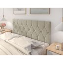 Ver imagem 3 de Cabeceira Para Cama Casal Estofada 1.40m Belize ViaNossa Areia