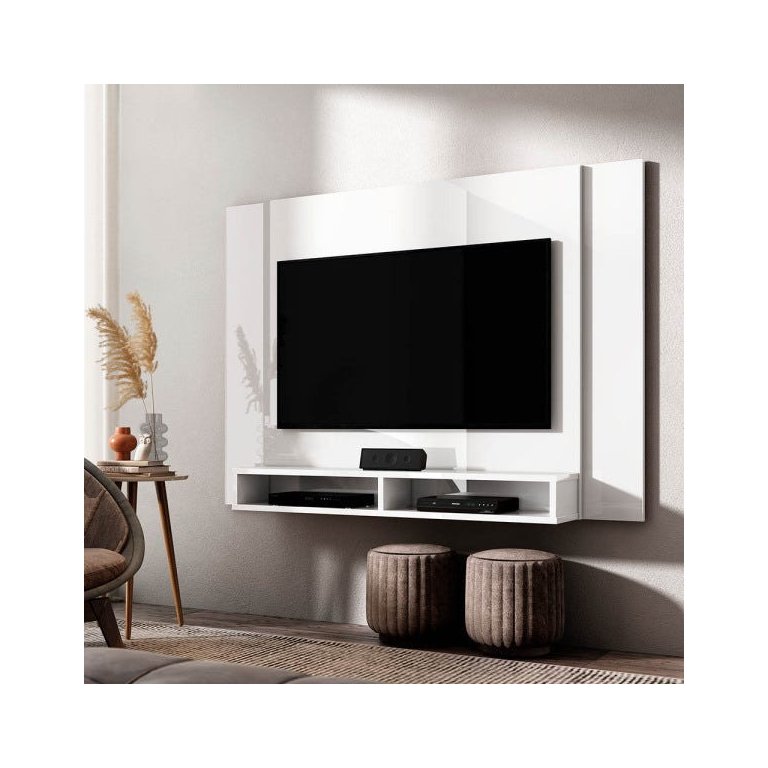 Painel Tokyo para Tv até 43 Polegadas com 2 Nichos Branco Vianossa