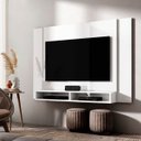Ver imagem 1 de Painel Tokyo para Tv até 43 Polegadas com 2 Nichos Branco Vianossa