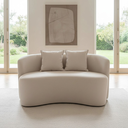 Ver imagem 2 de Sofá Decorativo Montreal 150cm Orgânico Veludo Marfim