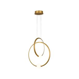 Pendente LPL-003D 4000K 45W Dourado para Salas e Quartos - 1