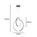 Ver imagem 3 de Pendente LPL-003D 4000K 45W Dourado para Salas e Quartos