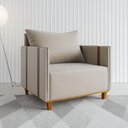 Ver imagem 2 de Poltrona Glamour Linho Bronze Viero
