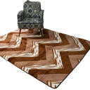 Ver imagem 1 de Tapete Flannel Sala Quarto Luxo Macio 2,00x1,40 Marrom
