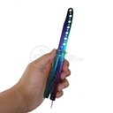 Ver mais imagens de Canivete Fade Rainbow Butterfly Treinamento Faca Borboleta