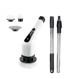 Escova de Limpeza Eletrica Potente 25W Giratorio Sem Fio Bateria Regarregavel Esfregao Limpeza Casa 