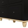 Cômoda Retrô 6 Gavetas Preto/ Marfim - 3