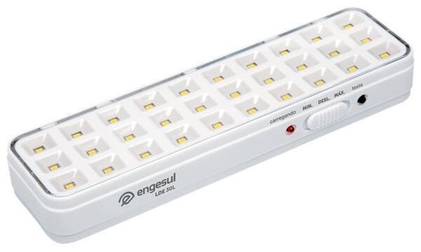 Luminária de Emergência com 30 LEDS - Bivolt - 2W - Engesul LDE-30L - 1