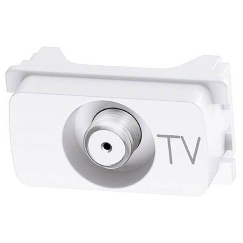 Módulo Tomada para Antena de TV Legrand Pial Zeffia - 75 Ohms - Branco - 68015