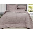 Ver imagem 2 de Edredom Vintage 200 Fios Rosa Malve - Casal