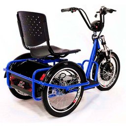 Triciclo Elétrico - Village PAM - Cesta - 800w - Azul - Plug and Move - 2