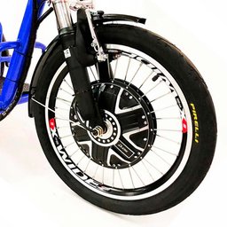 Triciclo Elétrico - Village PAM - Cesta - 800w - Azul - Plug and Move - 8