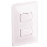 2 Interruptores Simples 4x2 10A 250V Zeffia - 680101 - PIAL - 1
